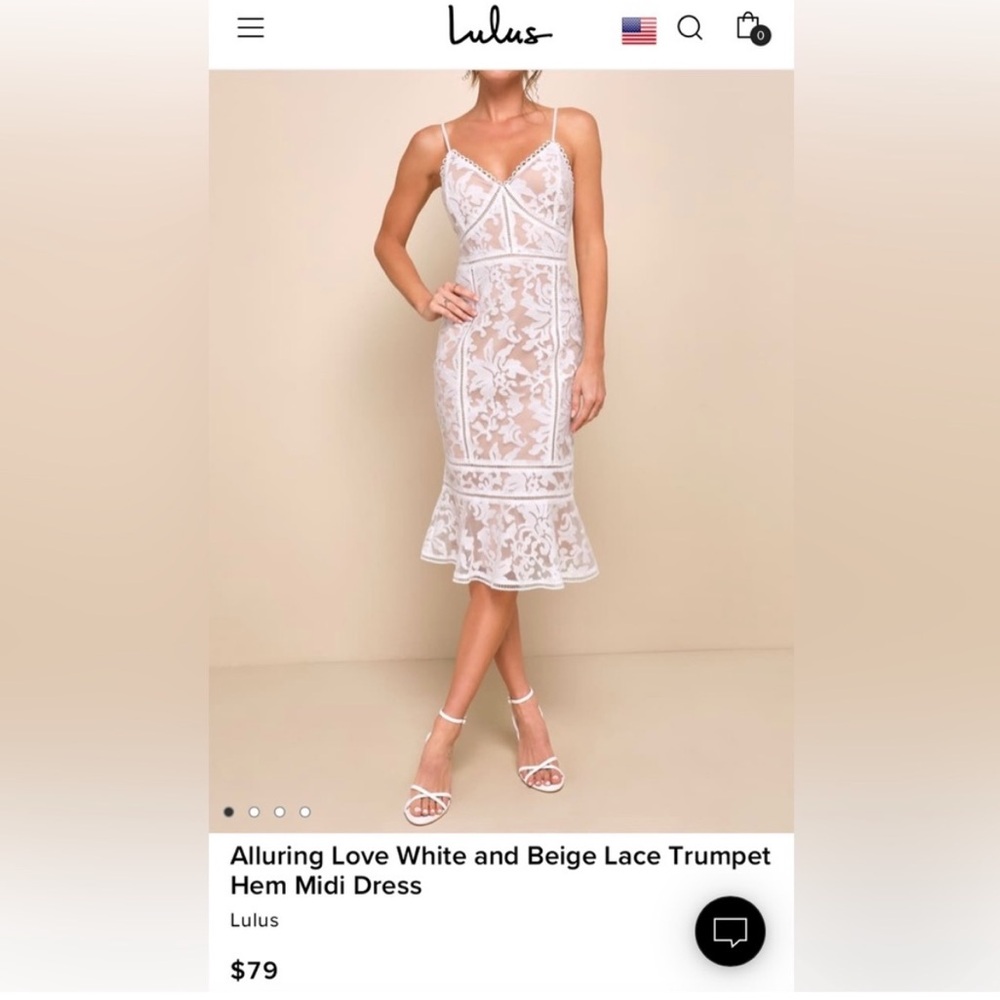 Lulus Alluring Love Bridal MIDI Dress